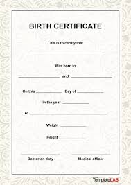And sometimes, it's something that can boost a person's confidence. 15 Birth Certificate Templates Word Pdf á… Templatelab