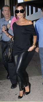 Pin By Ramona Ross On My Style Ii Leather Pants Outfit Victoria Beckham Style Black Leather Pants