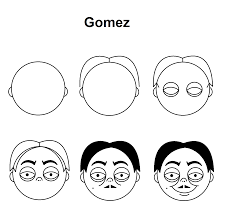 Gomez Addams Family Drawing Addams Family Drawings Family Drawings