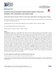 Free affidavit examples and affidavit forms. Pdf Evaluation Of Sexual And Gender Based Violence Program In Harare City Zimbabwe 2016 A Descriptive Cross Sectional Study