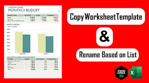How To Copy A Worksheet Multiple Times And Rename Based On A List In Excel In 2020 Excel Tutorials Worksheet Template Excel