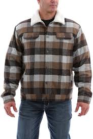 Yellow and brown sunglasses and sunscreen in orange bottle on sand on grey background. Cinch Jeans Mens Concealed Carry Trucker Jacket Brown And Tan Plaid