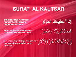 Sesungguhnya kami telah memberikan kepadamu nikmat yang banyak. Tafsir Surat Al Kautsar Pusat Alquran Indonesia