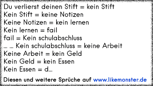 Du Verlierst Deinen Stift Kein Stiftkein Stift Keine Notizenkeine Notizen Kein Lernenkein Lernen Failfai Tolle Spruche Und Zitate Auf Www Likemonster De