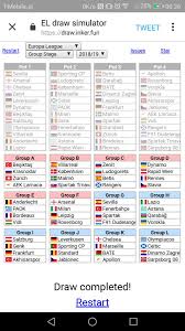 Uefa Calculator On Twitter If You Want To Do A Mock Uel Draw Here Is Your Link Https T Co Atjb9vgr5c