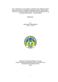 Lkpd debat kelas x materi debat kelas x. Pdf Proposal 1