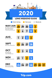 Traditionally, work, public or private, were entitled to take off a public holiday with regular pay. Australia 2020 Public Holidays And Long Weekend Calendar