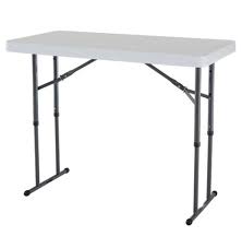 New Lifetime 4 Adjustable White Granite Folding Table Adjustable Height Table Folding Table Legs Folding Table
