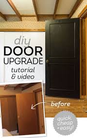 And here's my new drawer front shown with the cabinet doors that it's supposed to look like, and with the other drawers that i haven't gotten to yet. Pinnable Door Makeover Diy Door Upgrade Diy Door