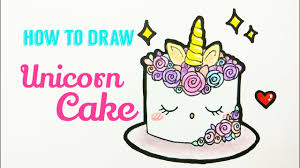 How to draw a unicorn cake easy youtube. How To Draw Unicorn Cake Easy Cute Unicorn Cake Drawing Tutorial For Beginner Youtube