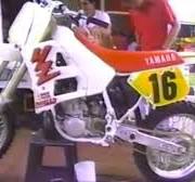 Doug Dubach's Factory Yamaha YZ360 at Spring Creek in 1989