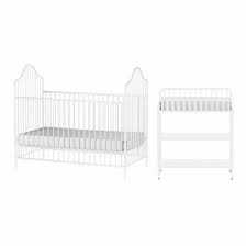 This crib with changing table from dream on me is the affordable crib which will allow you to save your money as. Rowan Valley Lanley Metal Crib And Changing Table Set White 29 17 X 54 00 X 47 36 City Market