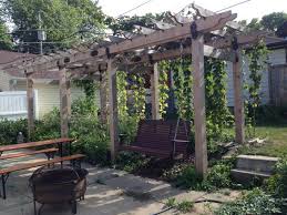Whether the design is wood or metal, a garden trellis creates a beautiful backdrop for outdoor living spaces. Backyard Grape Arbors For The Home Winemaker Or Gardener Ozco Building Products