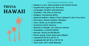You can't visit hawaii without knowing some basic facts about its culture, history. 140 Trivia About Hawaii Printable Interesting Facts Trivia Qq