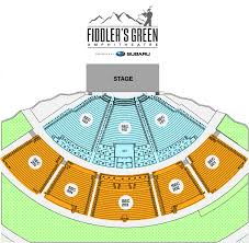 seating chart fiddlers green amphitheatre