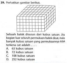 Cara menentukan volume balok dalam satuan kubus satuan, yaitu dengan menghitung banyaknya kubus satuan yang dapat menempati ruang balok tersebut. Cara Menghitung Volume Kubus Satuan Cara Golden