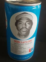 RON Le FLORE DETROIT TIGERS 1977 ROYAL CROWN COLA RC COLA EMPTY CAN