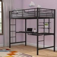 Aime Loft Bed With Bookcase Twin Loft Bed Loft Bed Bunk Bed With Desk