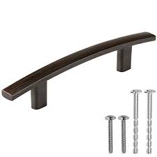 Oil rubbed bronze handles for cabinets. Oil Rubbed Bronze Kitchen Cabinet Handles 3 Inch Hole Center Curved Bar Pulls 25 Pack Of Kitchen Cabinet Hardware Walmart Com Walmart Com