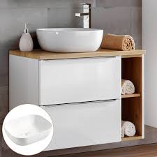Bei ikea findest du den passenden tisch für deine anforderungen. Waschtischschrank Mit Aufsatzwaschbecken Caseconrad Com
