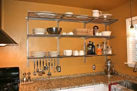 wall mounted kitchen shelves