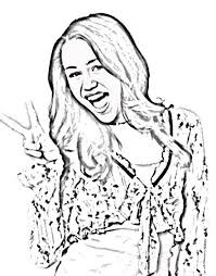 Nice Miley Cyrus Coloring Pages Pictures