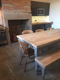 Large Reclaimed Wood Dining Table Matching Bench Made To Measure 7 Foot 2 1m Thick Chunky Reclaimed Wood Dining Table Wood Dining Table Dining Table Decor