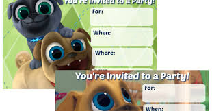 This cute baby shower invitation template comes complete with spots for those hosting the party and their contact information. Musings Of An Average Mom Puppy Dog Pals Invitations
