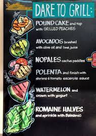 Dare To Grill Watermelon Polenta Avacodos And More Chalk For Summer Adventures Whole Foods Market I Grilled Watermelon Whole Food Recipes Food Signage