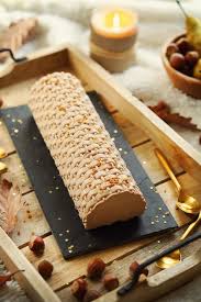 Buche Poire Et Pralinoise Chefnini Recette Dessert Noel Pralinoise Gateaux Et Desserts