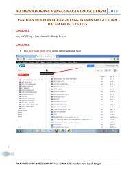 Contoh borang soal selidik ni untuk tema perniagaan. Panduan Membina Borang Menggunakan Google Form Dalam Google Drives