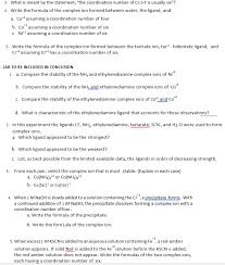 Ligands which have three donor atoms per ligand, e.g. Solved 3 What Is Meant By The Statement The Coordinati Chegg Com