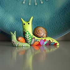 Snails 3 And 4 Out Of 33 Polymer Clay Crafts Clay Crafts Polymer Clay Projects