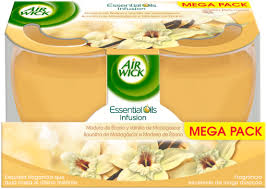 Check spelling or type a new query. Air Wick Vanilla And Madagascar Ebony Scented Candle 2 X 105 Gr