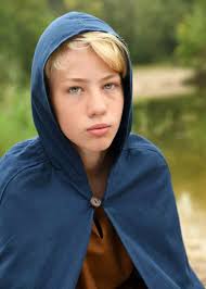 Medieval Cloak Paul for Children, blue