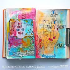 Tell Me Your Secrets And Ask Me Your Questions Day 7 Prompt Tell Me Your Secrets Ask Me Your Questions From Cbdrawaday Challenge From Creativebug C Art Journal Pages Art Journal Art Journal Inspiration