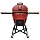 Kamado Professional Ceramic Charcoal BBQ in Chili Red with BBQ Cover S-CR4C1D1 Vision Grills
