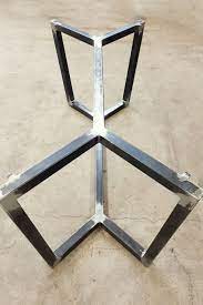 Metal table legs form the structure that supports your table base. Steel Dining Table Base Contemporary Metal Table Base Modern Metal Legs For Marble Glass Quartz Granite Live Edge Reclaimed Wood Table Metal Table Base Steel Dining Table Steel Table