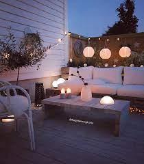 4 227 Me Gusta 67 Comentarios Kirsten Kaginteriorogkunst En Instagram Litt Kaldt Ute Enna Men Var Patio Decor Appartement Patio Achtertuin Verlichting
