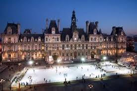 Ice Skating At Hotel De Ville Paris Noel A Paris Paris Hotel De Ville