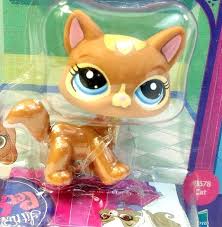 Littlest Pet Shop Bobble In Style Caramel Brown Cat 3578 New Sealed Package Lps Hasbro Littlest Pet Shop Little Pets Brown Cat