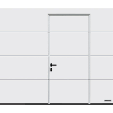 Porte De Garage Sectionnelle Motorisee Hormann Portillon Gauche H 200 X L 237 Porte De Garage Sectionnelle Porte Garage Portillon
