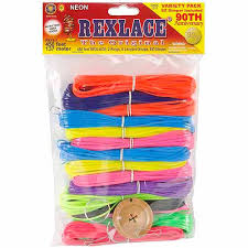 First you have to lay out your string. Pepperell Rexlace Neon Plastic Lacing 450 Ft Walmart Com Walmart Com