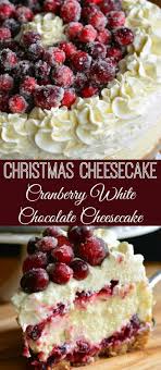Christmas Cheesecake Cranberry Jam White Chocolate Mousse Cheesecake Amazing Christmas Christmas Food Desserts Holiday Desserts Chocolate Mousse Cheesecake