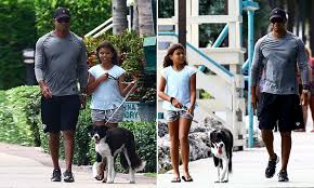 She was one of the cutest celebrity babies when a toddler and is now growing when asked if his daughter plays golf, tiger wood expressed that sam loved soccer more than golf. Tiger Woods And His Daughter Walk Their Dog In Miami Daily Mail Online