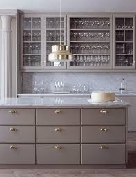 Brass Hardware Grey Kitchen Cabinets Kitchen Inspirations Gold Kitchen