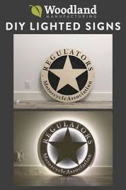 Pin By Woodland Manufacturing On Lighted Signs Lighted Signs Light Up Signs Diy Lighting
