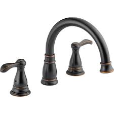 Investing in a great, quality faucet to your kitchen will allow you to save money in the long term. Delta Porter 2 Handle Deck Mount Roman Tub Faucet In Oil Rubbed Bronze 37984 Ob The Home Depot