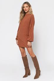 Shop over 360 top knit shift and earn cash back all in one place. Truth Untold Knit Shift Dress In Rust 40 Tobi Gb
