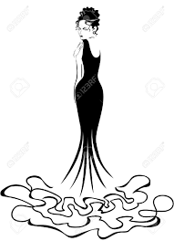 Black And White Fashion Woman Clipart Pin On Scroll Work Ornamental And Filigree Beauty